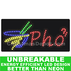 Christmastopia.com - Flashing LED Lighted Pho Sign