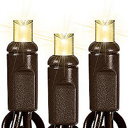 Christmastopia.com - 70 LED 5MM Warm White Christmas Icicle Lights Brown Wire