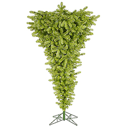 Christmastopia.com - 7.5 Foot Lime Upside Down Artificial Christmas Tree 500 DuraLit Clear Lights