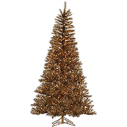 Christmastopia.com - 4.5 Foot Metal Mixed Tinsel Artificial Christmas Tree 200 Clear Lights