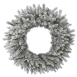 Christmastopia.com - 16 Inch Frosted Sable Pine Wreath