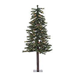 Christmastopia.com - 4 Foot Natural Alpine Artificial Christmas Tree 100 Clear Lights