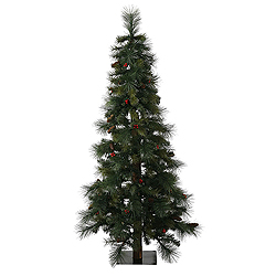 Christmastopia.com - 4 Foot Mixed Pine Berry Cone Alpine Artificial Christmas Tree Unlit