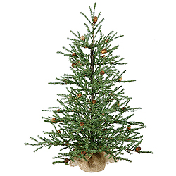 Christmastopia.com - 3 Foot Carmel Pine Artificial Christmas Tree Burlap Base Unlit