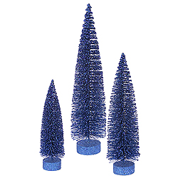 Christmastopia.com - 20 Inch Blue Oval Tree 3 per Set