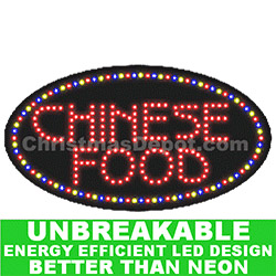 Christmastopia.com - Flashing LED Lighted Chinese Food Sign