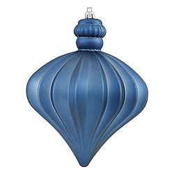 Christmastopia.com - 5.5 Inch Sea Blue Shiny And Matte Onion Ornament
