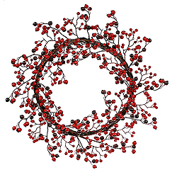 Christmastopia.com - 22 Inch Red And Burgundy Mixed Berry Wreath