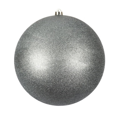 Christmastopia.com - 12 Inch Limestone Glitter Christmas Ball Ornament with Drilled Cap