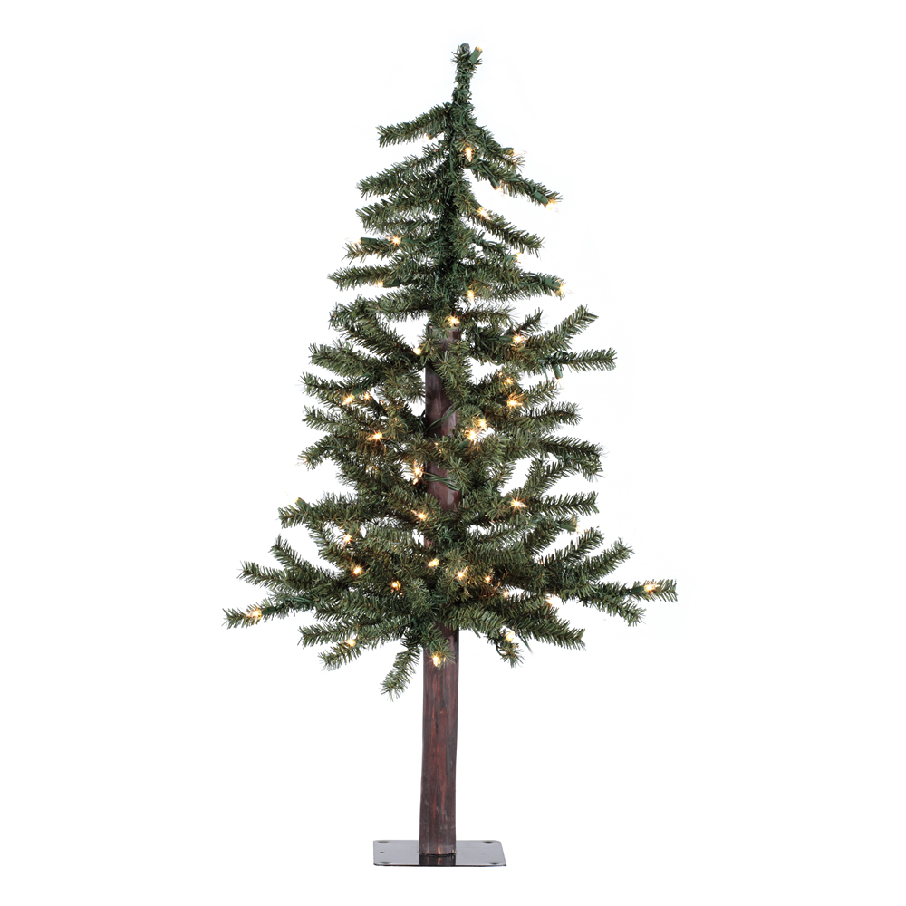Christmastopia.com - 3 Foot Natural Alpine Artificial Christmas Tree 70 Incandescent Clear Mini Lights